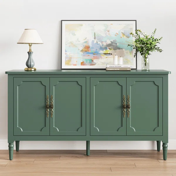 Collynns 58" W Sideboard Cabinet with Adjustable Shelves and 4 Doors | Wayfair North America