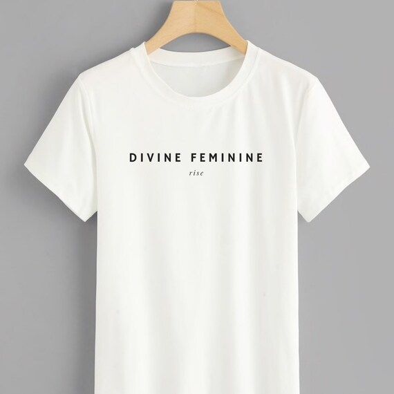 Divine Feminine Rise Shirt  Minimalist Feminist T-shirt  | Etsy | Etsy (US)