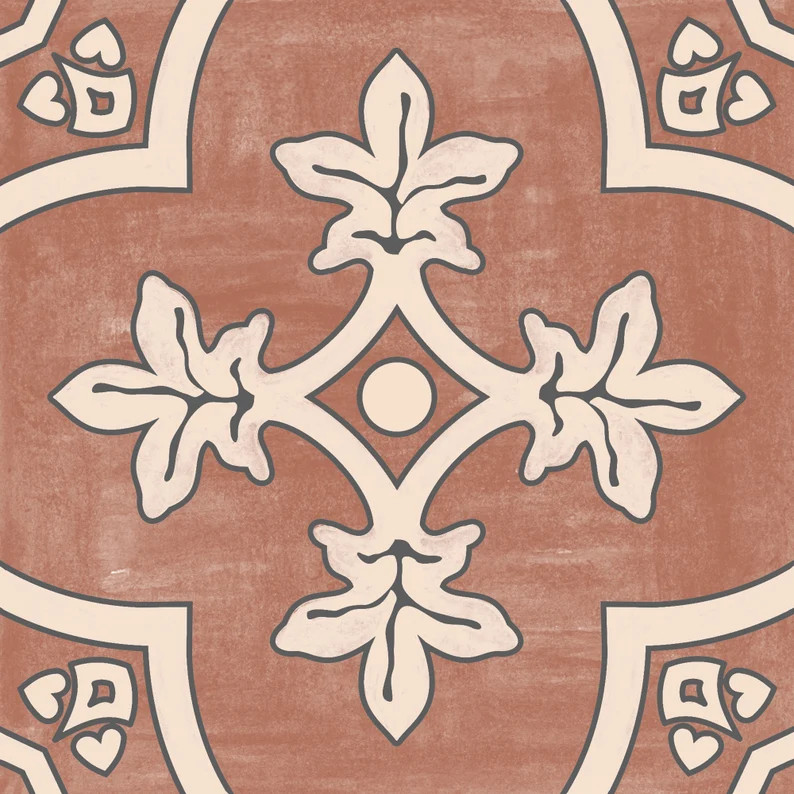 50% Vinyl Tile Sticker  Floor Decals  Palma Vinyl Tile - Etsy | Etsy (US)