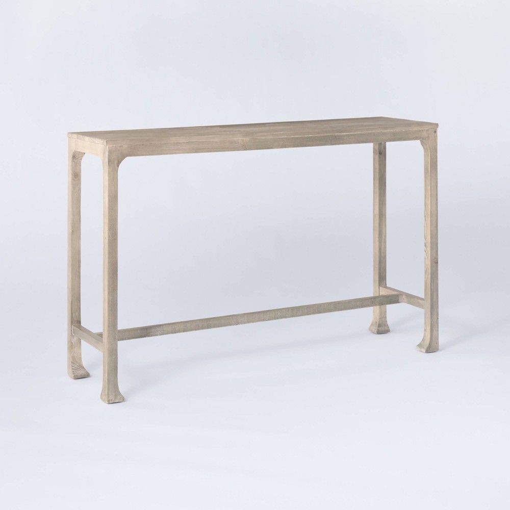 Belmont Shore Curved Foot Console Table Knock Down Natural - Threshold designed with Studio McGee | Target