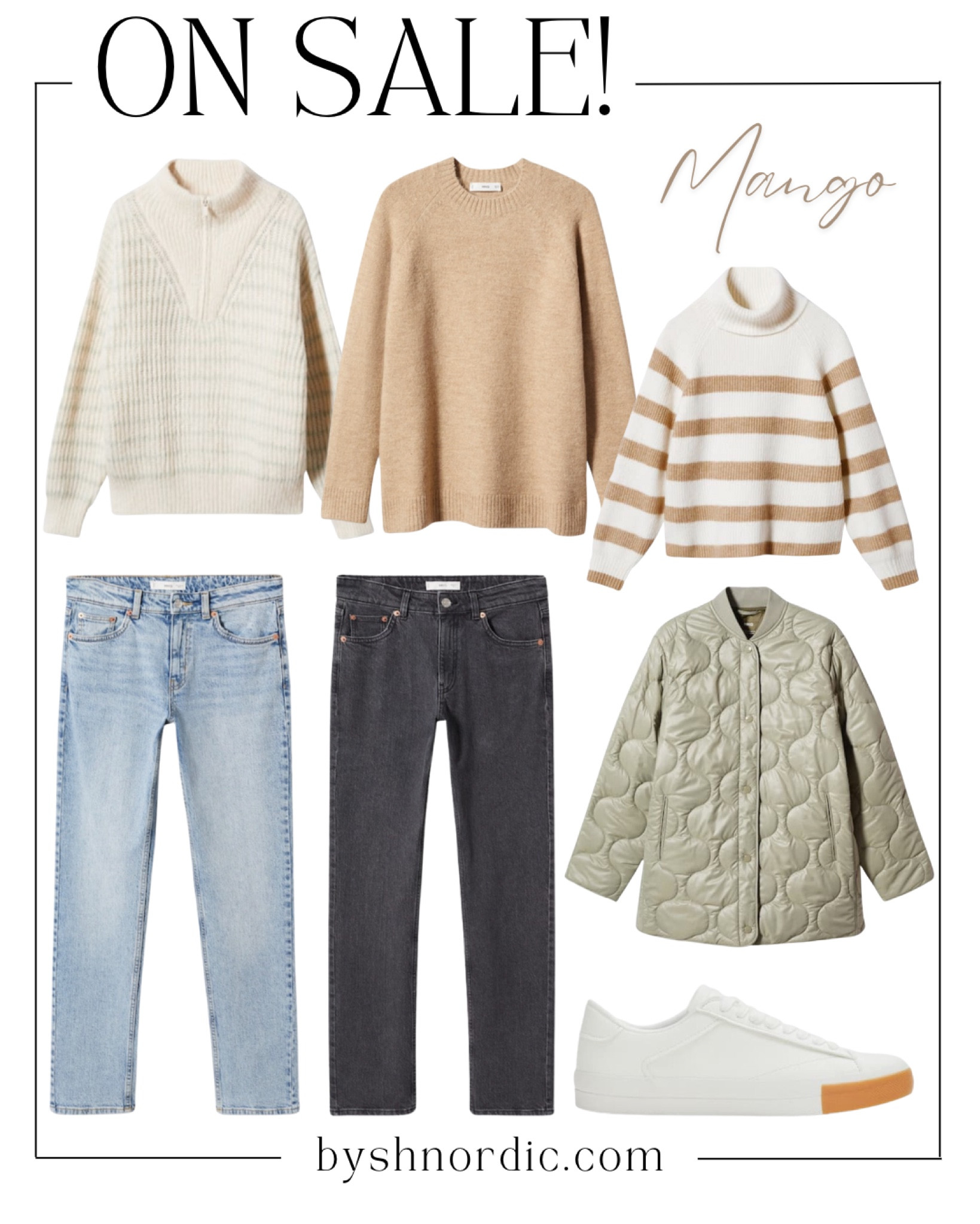 On sale from Mango: comfy jumpers, jackets, jeans, and trainers!

#casualstyle #ukfashion #looksforless #neutralstyle

#LTKsalealert #LTKSeasonal #LTKstyletip