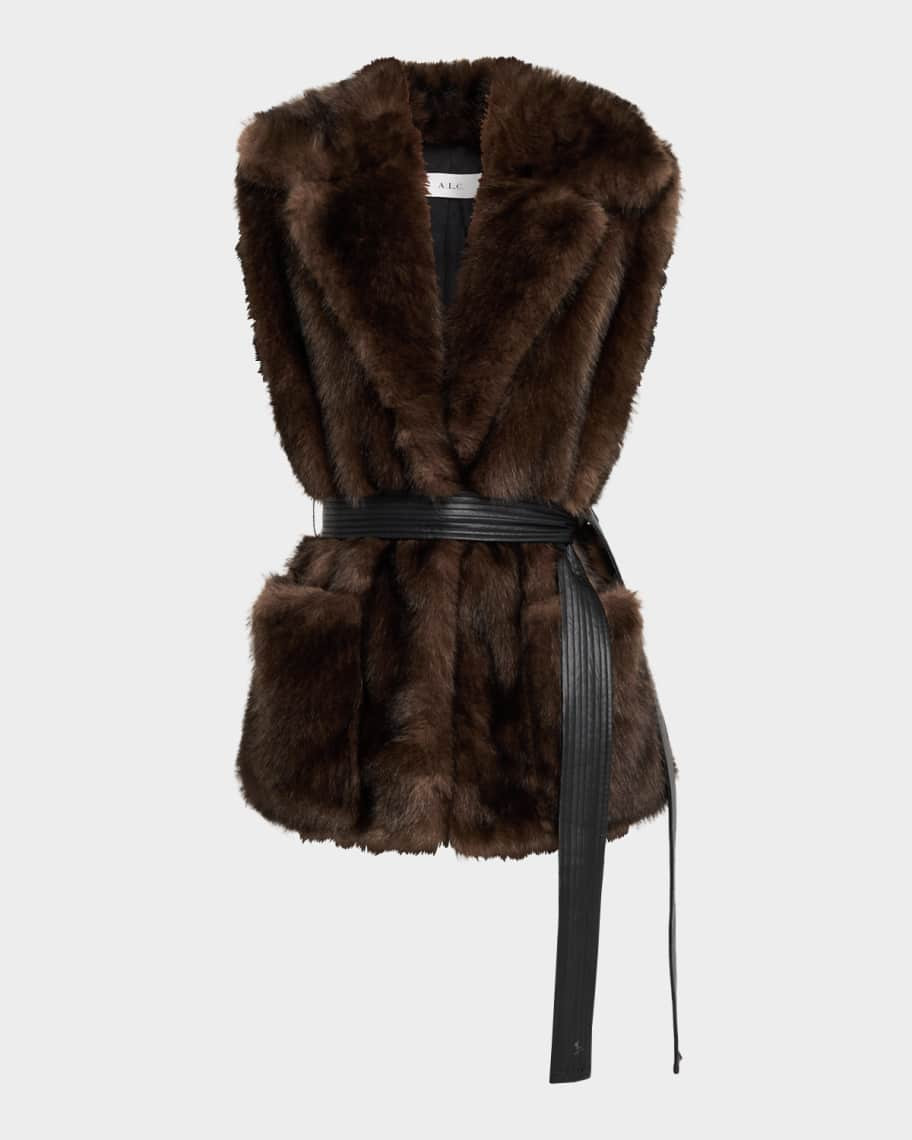 A.L.C. Devon Faux Fur Vest | Neiman Marcus