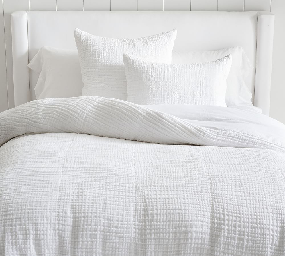 Cloud Cotton/Linen Duvet Cover | Pottery Barn (US)