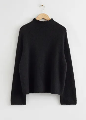 Oversized Mock Neck Wool Jumper | & Other Stories (EU + UK)