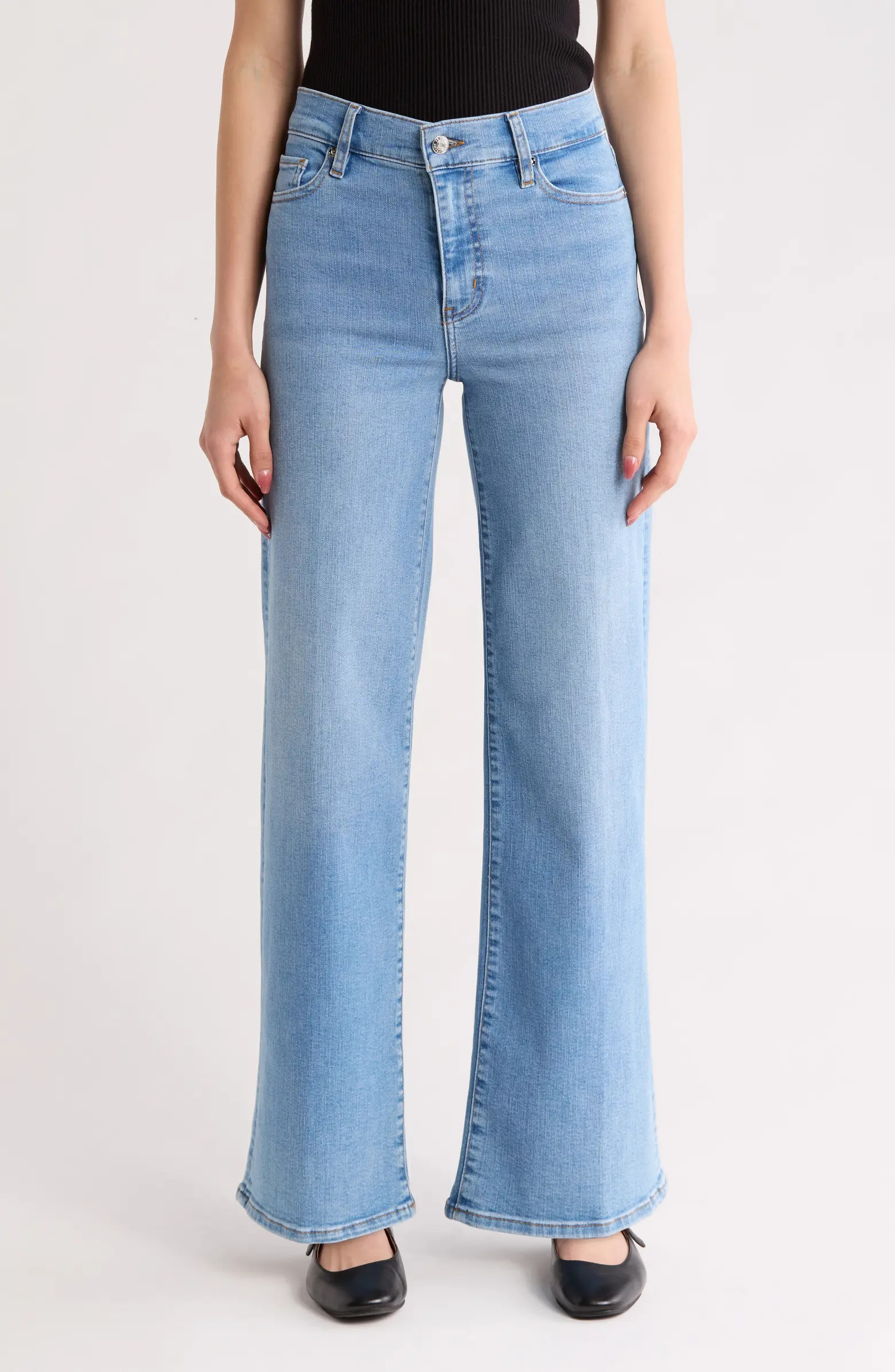 Le Slim Palazzo High Waist Wide Leg Jeans | Nordstrom