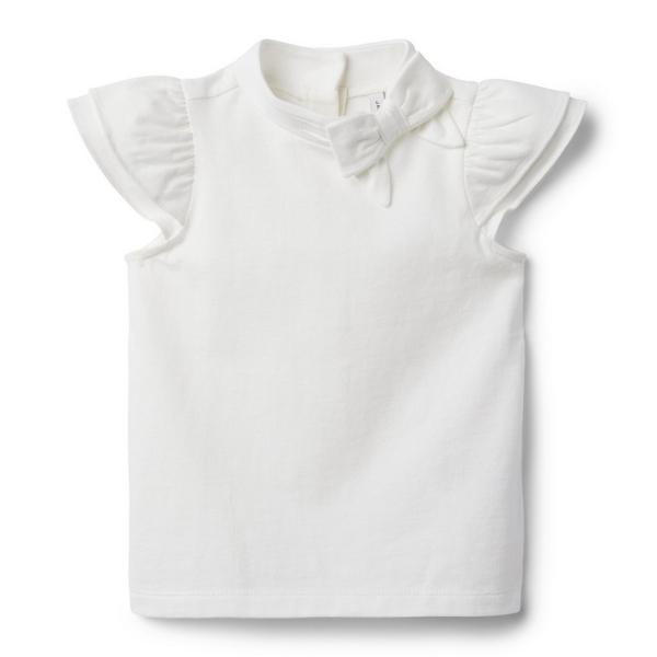 Ruffle Sleeve Bow Jersey Top | Janie and Jack
