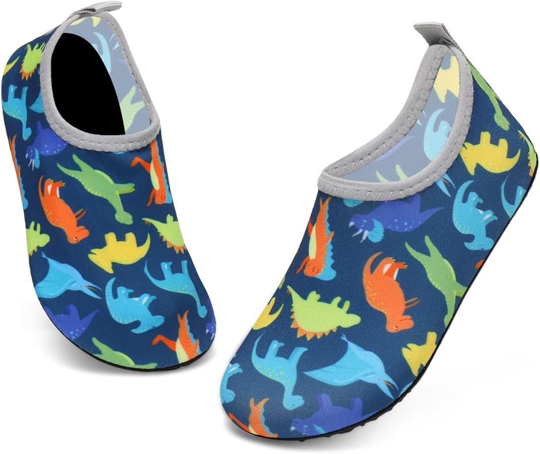 ANLUKE Kids Boys Girls Water Shoes Barefoot Aqua Socks Fast Dry Beach Swim Outdoor Sports Shoes f... | Amazon (US)