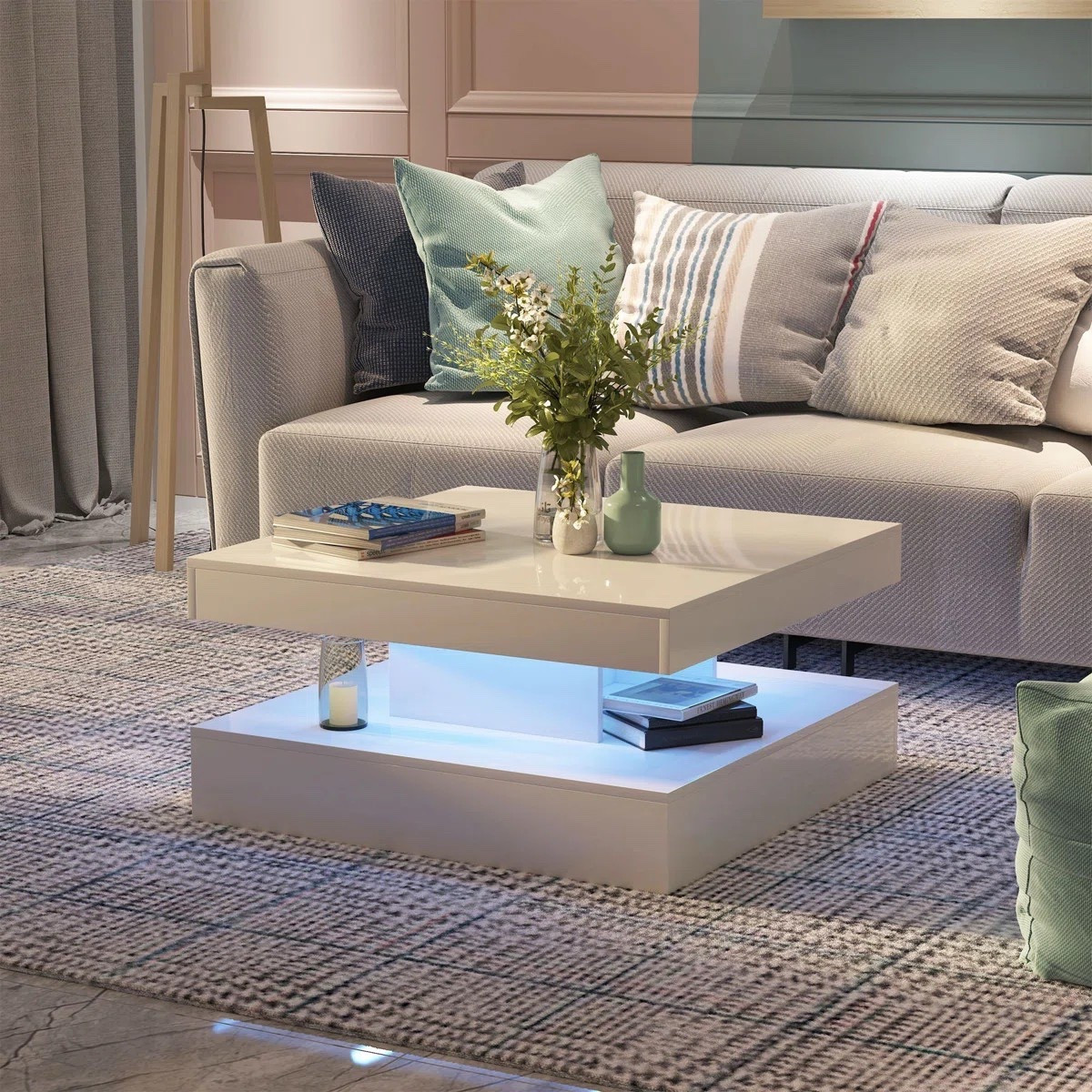 From cozy movie nights to stylish entertaining, this LED coffee table adds a modern touch and convenient storage to your living space. ON SALE and under $200.

Keywords: Coffee table, coffee sale with LED lights, coffee table with storage, square coffee table, glass coffee table, round glass coffee table, home decor, home refresh

#LTKHome #LTKSeasonal #LTKSaleAlert