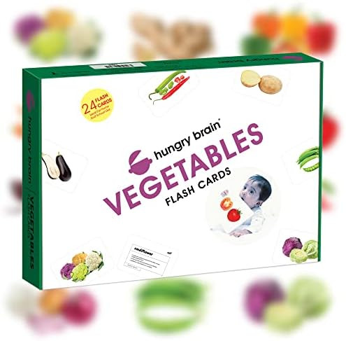 hungry brain Educational - Vegetables Flash Cards for Toddlers | Early Learning Flash Cards for B... | Amazon (US)