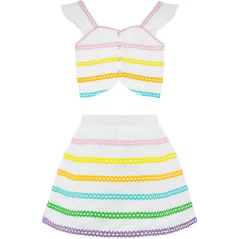 Lola + The Boys | Rainbow Wave Summer Set (Multicolor, Size 6Y) | Maisonette | Maisonette