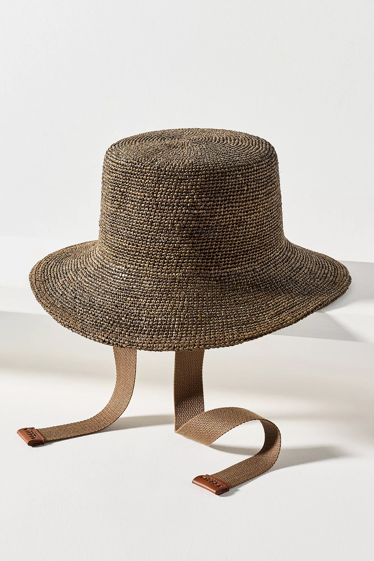 Wyeth Raffia Crochet Ties Bucket Hat | Anthropologie (US)