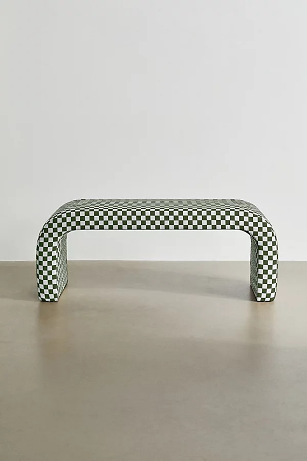 Sienna Checkered Bench | Urban Outfitters (US and RoW)
