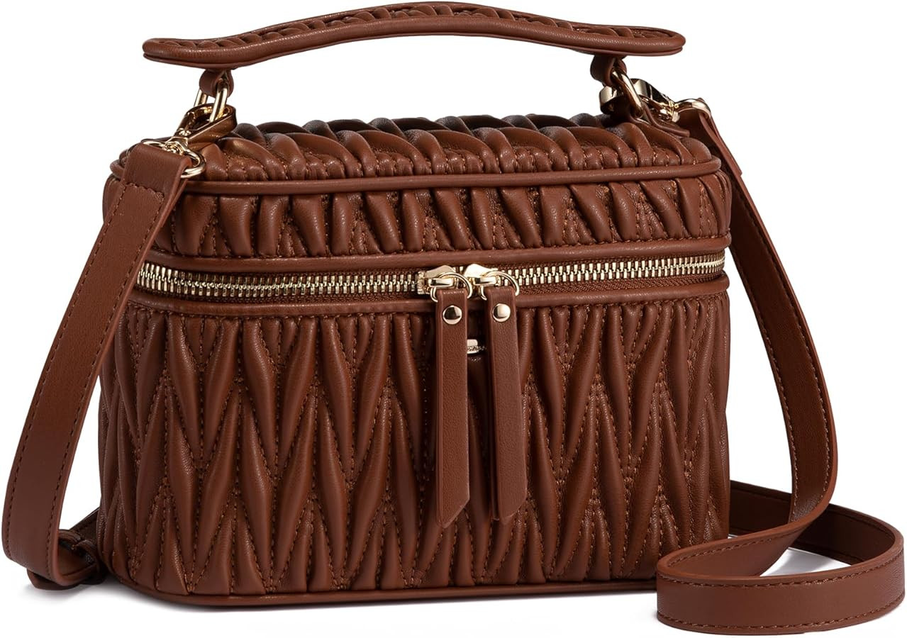 LOVEVOOK Crossbody Bags for Women, Quilted Crossbody Purses for Women, Small Shoulder Handbags fo... | Amazon (US)