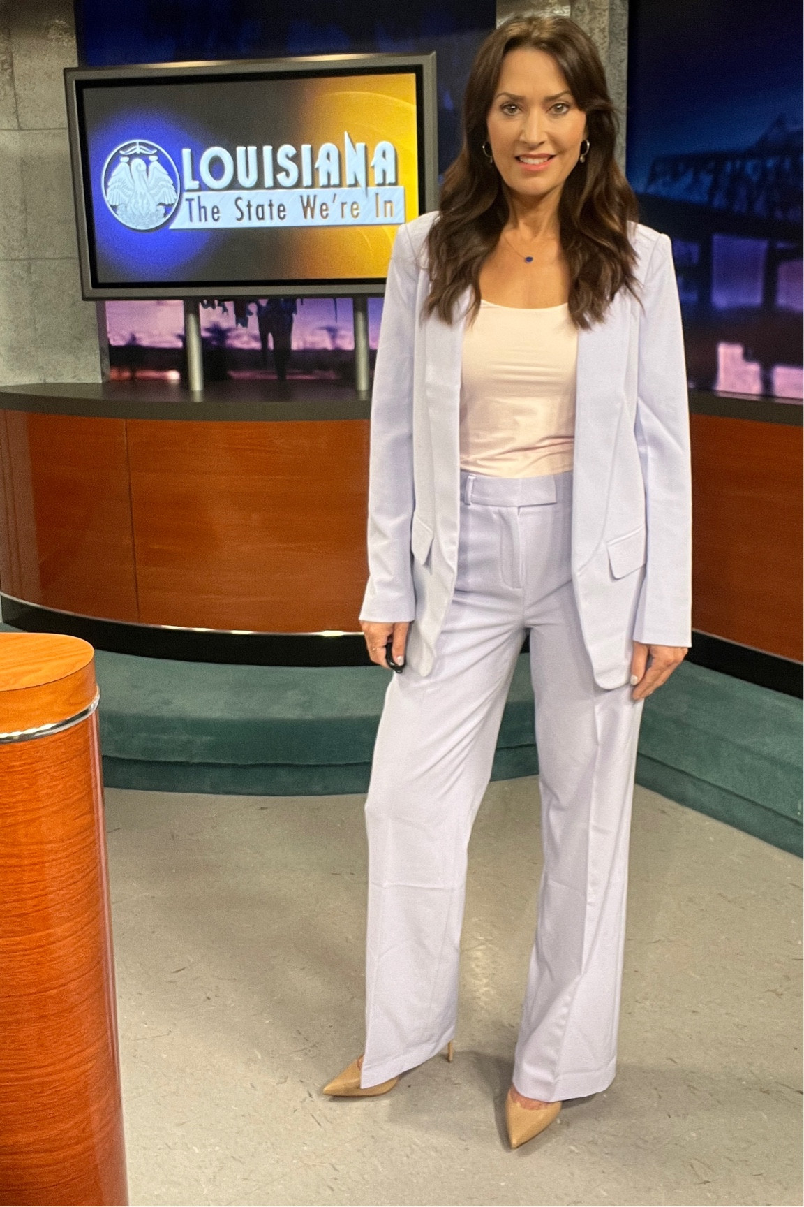 #CameraReady dressed in a White House Black Market Lavender suit. I'm wearing the Relaxed Blazer in size 0, and the Luna Wide Leg Trouser in size 0. Silm silhouette, figure flattering, polished & pretty.

Click the link to purchase the look:

#LTKFind #LTKworkwear