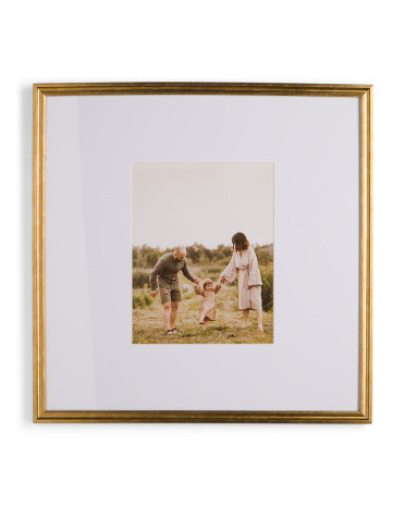 24x24 Matted To 11x14 Brass Thin Edge Wall Portrait Frame | TJ Maxx