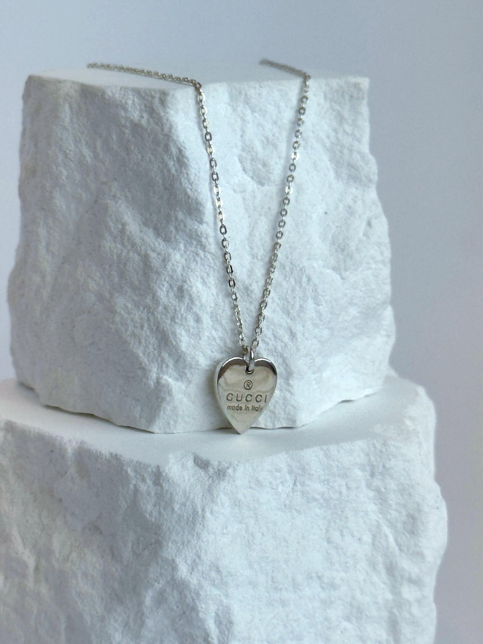 AUTHENTIC GG Designer Pendant Necklace Sterling Silver Gift for Her - Etsy | Etsy (US)