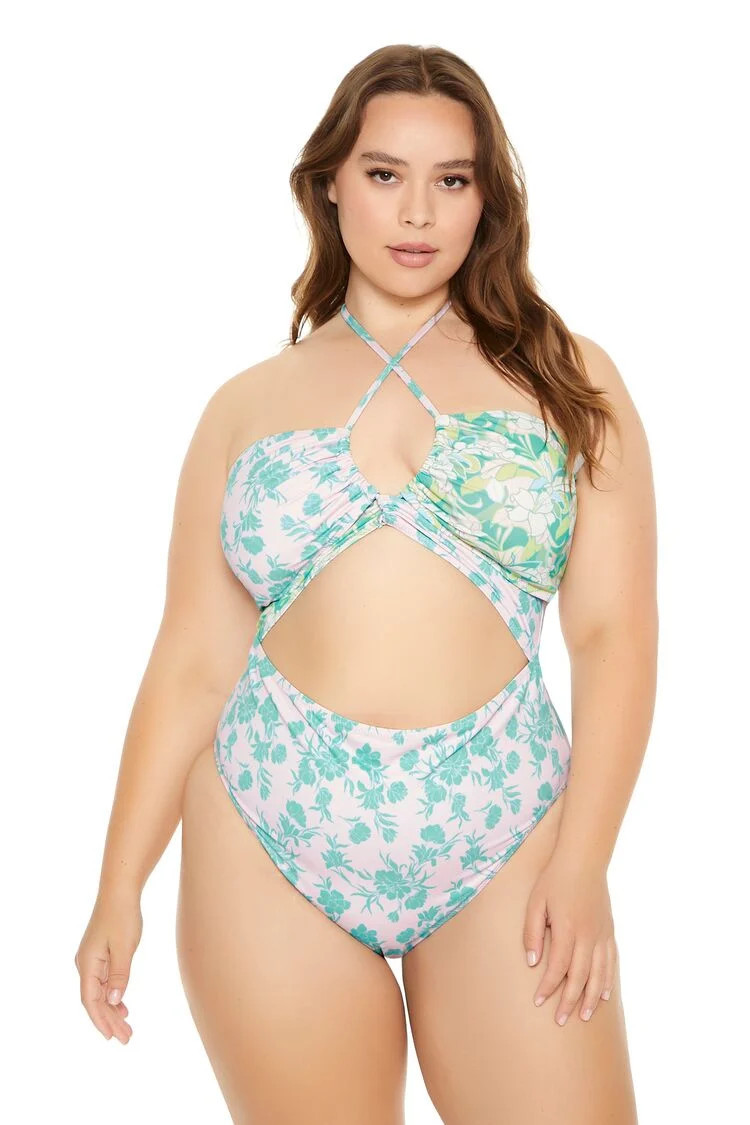 Plus Size Monokini One-Piece Swimsuit | Forever 21