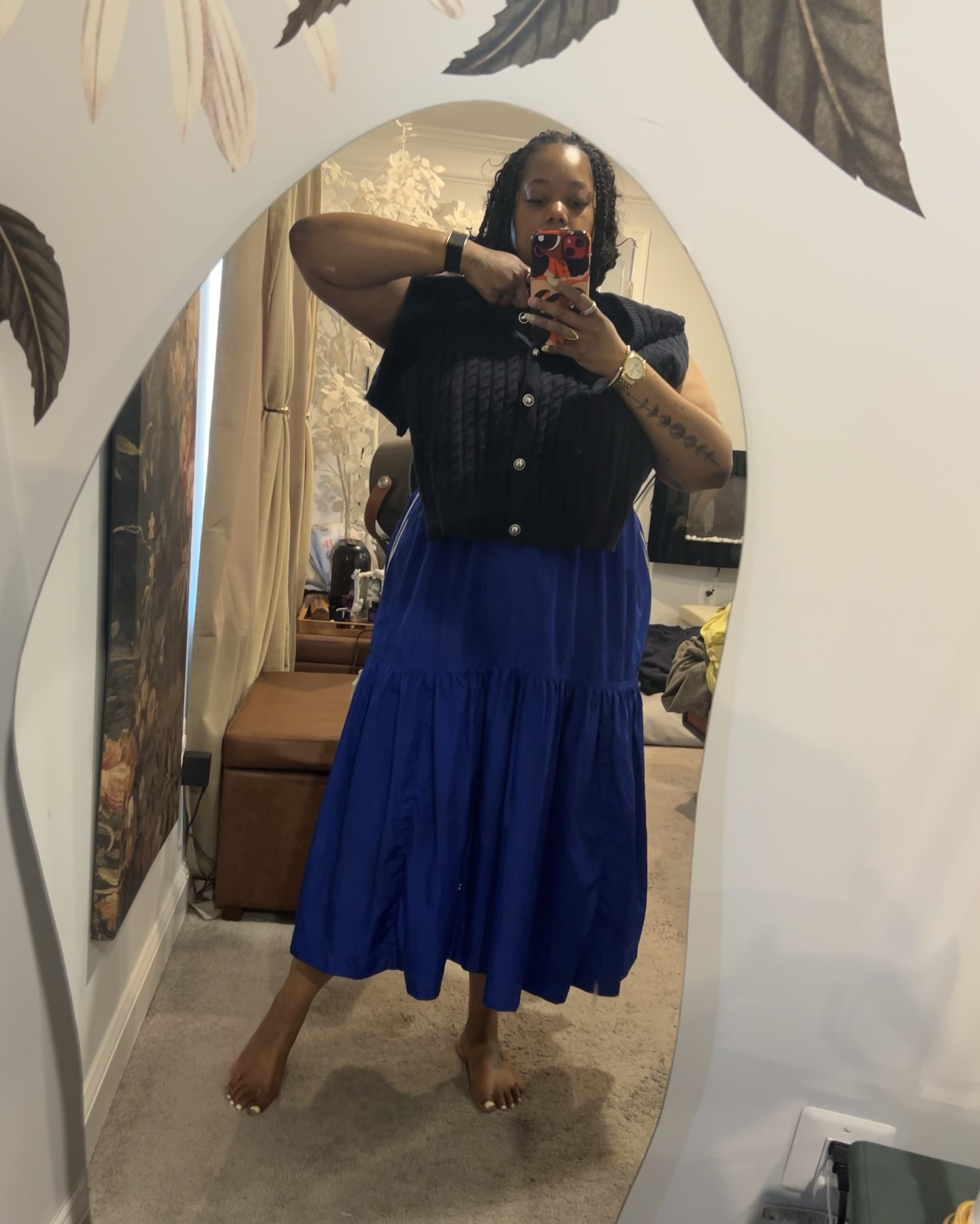 Effortless everyday elegance 🤍 I love a mixed-texture moment—soft knit on top with a flowy midi skirt. Styled this look with black boots to ground it and give it a little edge. Perfect for brunch, casual meetings, or a cozy day out.

#LTKootd #LTKOver40 #LTKgrwm