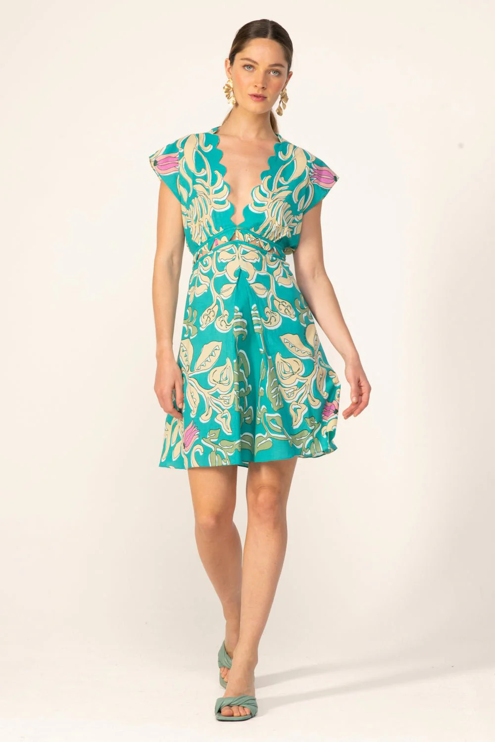 Mini Dress Hazel - Turquoise Ritual | Poupette St Barth