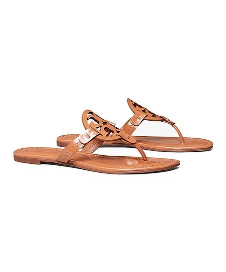 Tan Patent Leather Miller Sandal - Women | Zulily
