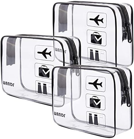 TSA Approved Clear Travel Toiletry Bag wih Zippers Carry-on Travel Accessories Quart Size Toiletries | Amazon (US)
