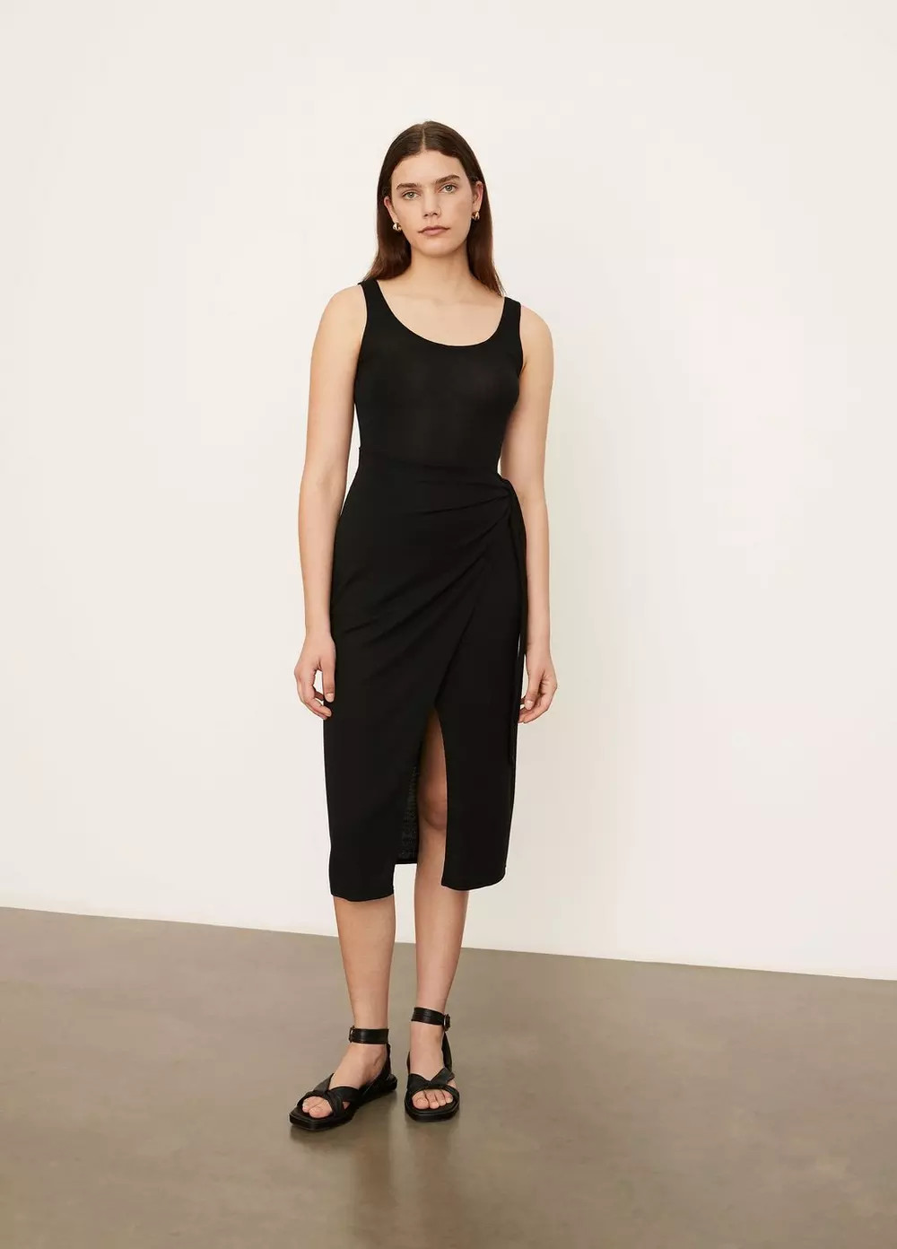 Scoop Neck Camisole Wrap Dress | Vince LLC