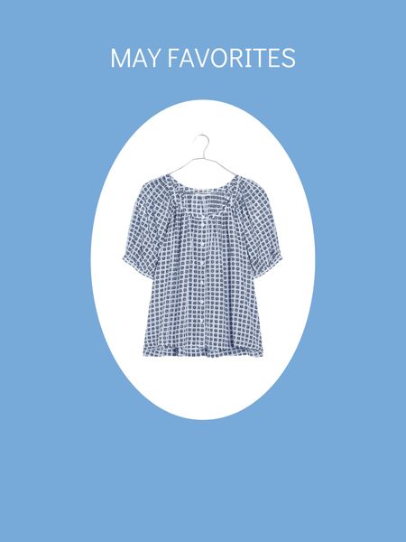 Cute blue and white puff sleeve summer top

#LTKxMadewell #LTKSaleAlert #LTKFindsUnder100