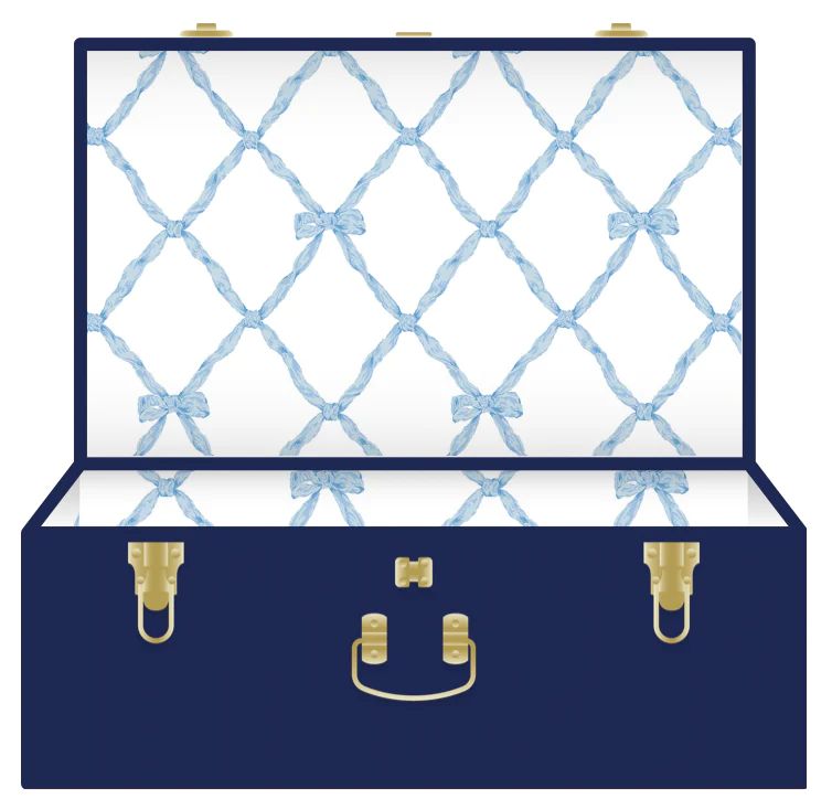 Petite Keep x T.B.B.C. Keepsake Trunk - Buckhead Blue Belle Meade Bow | The Beaufort Bonnet Company