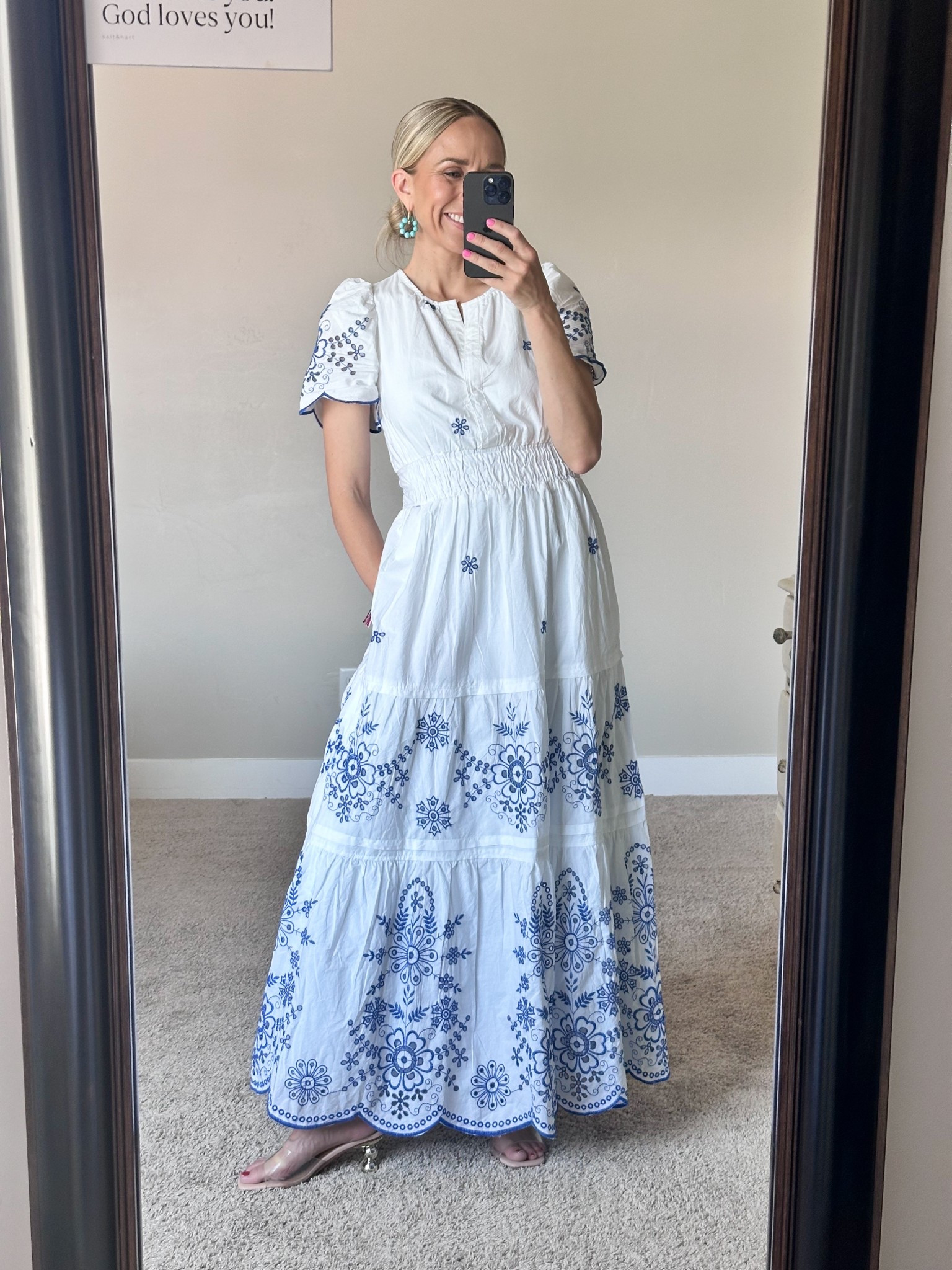 This dress is a show stopper! This fit looks good on everyone! I think this exact print may be sold out but I linked a lot of similar options. 

True to size! 

#LTKStyleTip #LTKWatchNow #LTKSeasonal