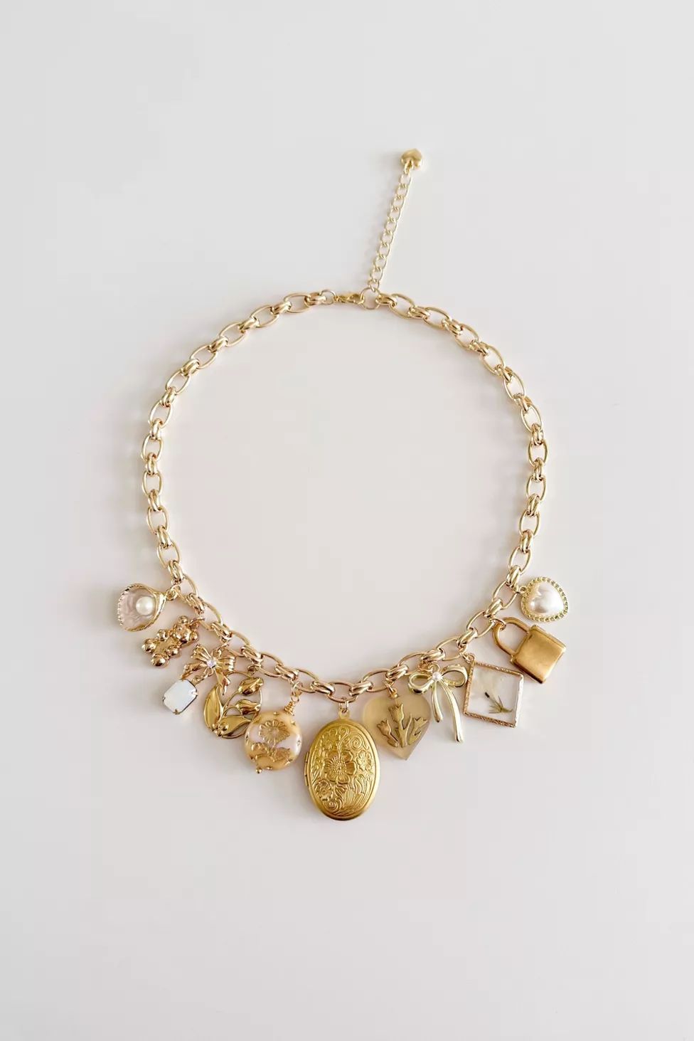 Shop Charming Tea Unique Coquette Charm Necklace | Urban Outfitters (US and RoW)