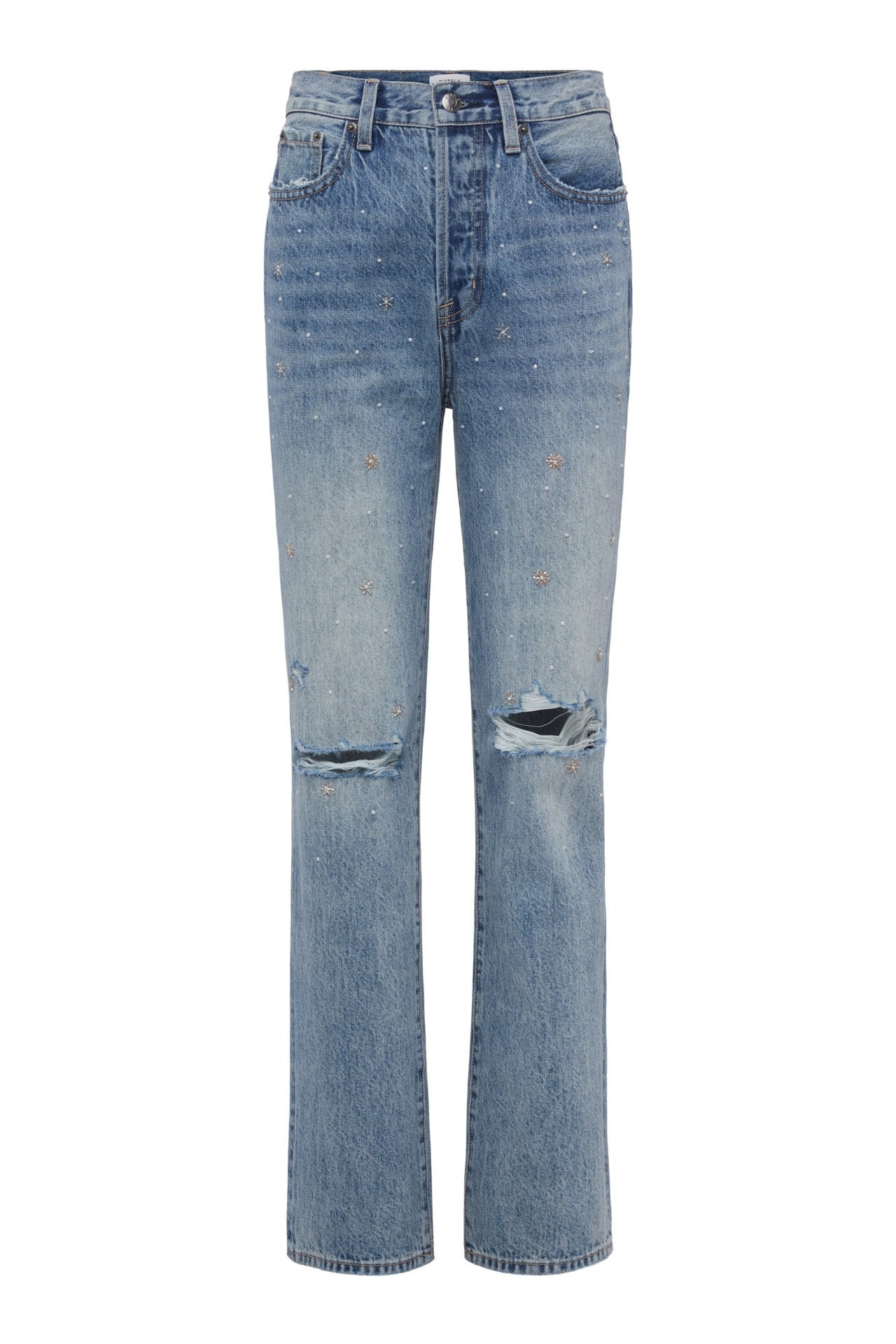 Cassie Super High Rise Straight Leg - City Lights Distressed | Pistola Denim