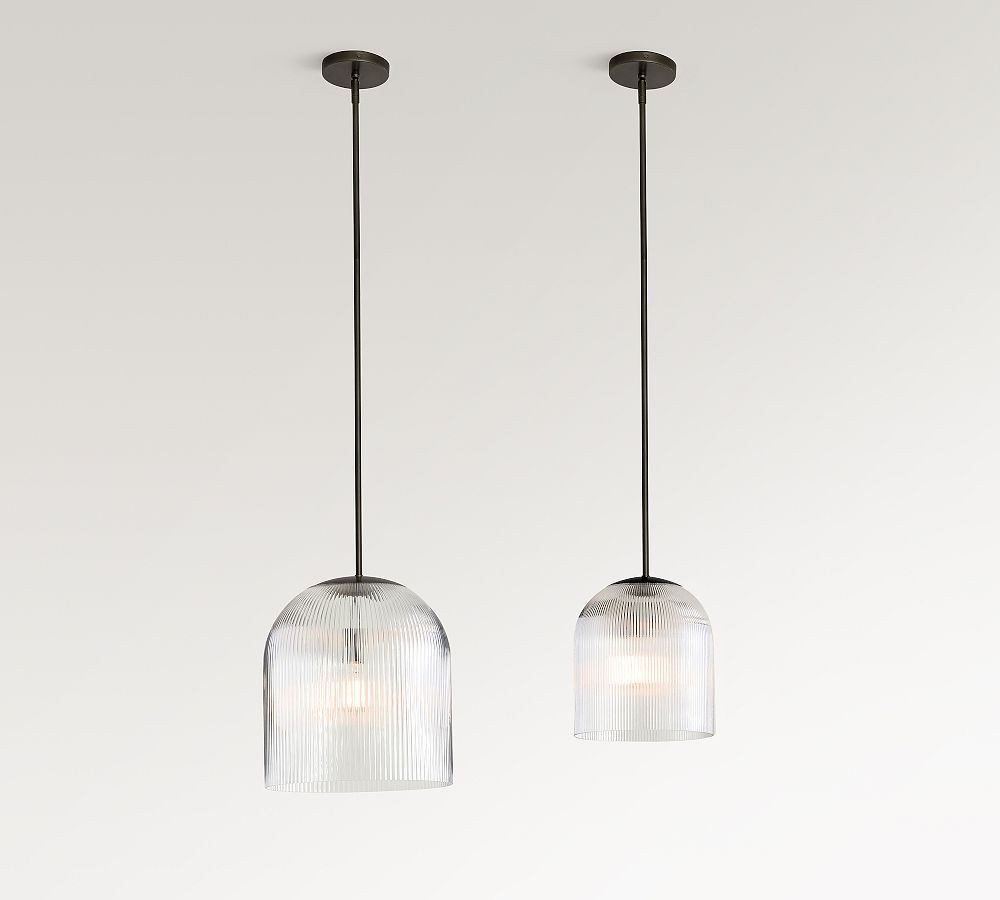 Cooper Ribbed Glass Pendant (5"-14") | Pottery Barn (US)