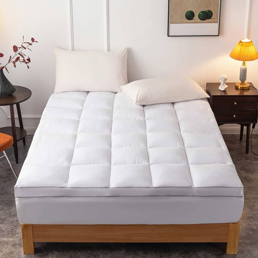 DROVAN Mattress Topper California King Size - Extra Thick Mattress Pad Cover - Pillow Top Deep Po... | Amazon (US)