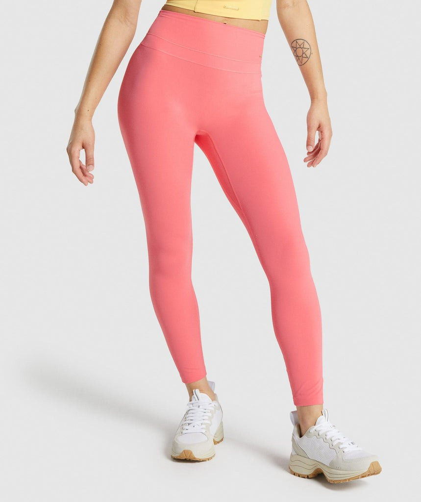Gymshark Whitney High Rise Leggings - Peony Pink | Gymshark (Global)