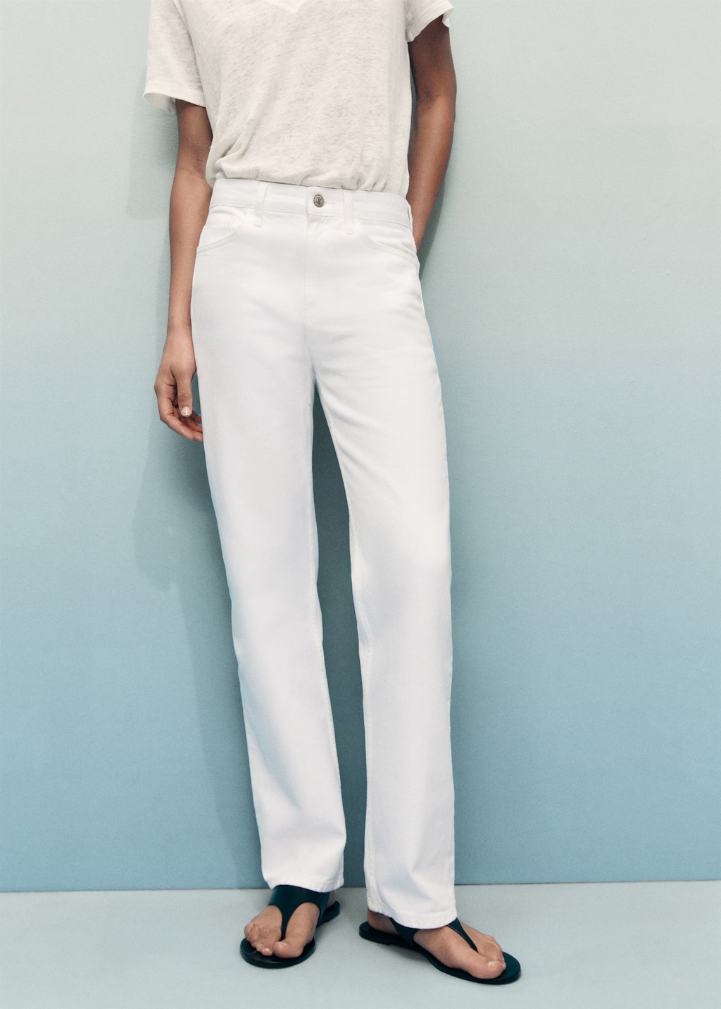 Matilda medium-rise straight-fit jeans - Women | MANGO USA | Mango (US/MX/AU)