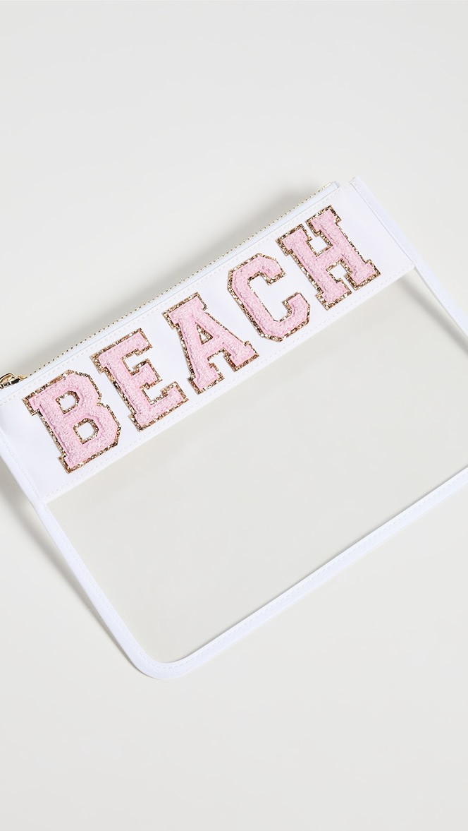 Beach Clear Flat Pouch | Shopbop
