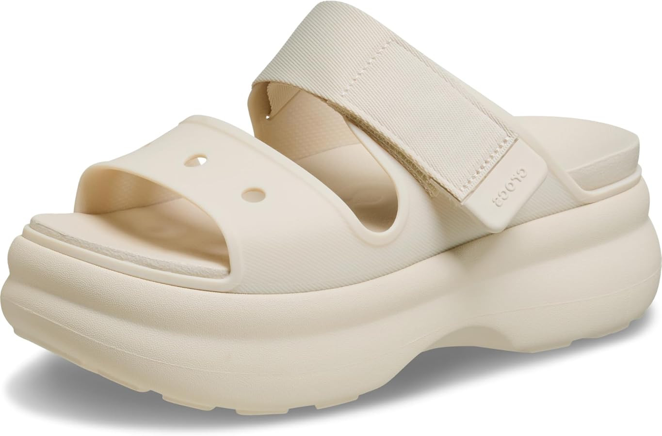 Crocs Women's Soho Two-Strap Sandals | 2.4 Inch Platform | LiteRide Sink-In Footbed | Adjustable ... | Amazon (US)