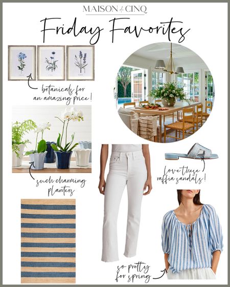 So many great finds for Friday Favorites today like cute spring blouses, white jeans on major sale, amazing planters, botanical prints for a steal, and more!

#homedecor #springdecor #arearug #throwpillows #doormat #springoutfit #tops #weddingguestdress 

#LTKover40 #LTKhome #LTKfindsunder50