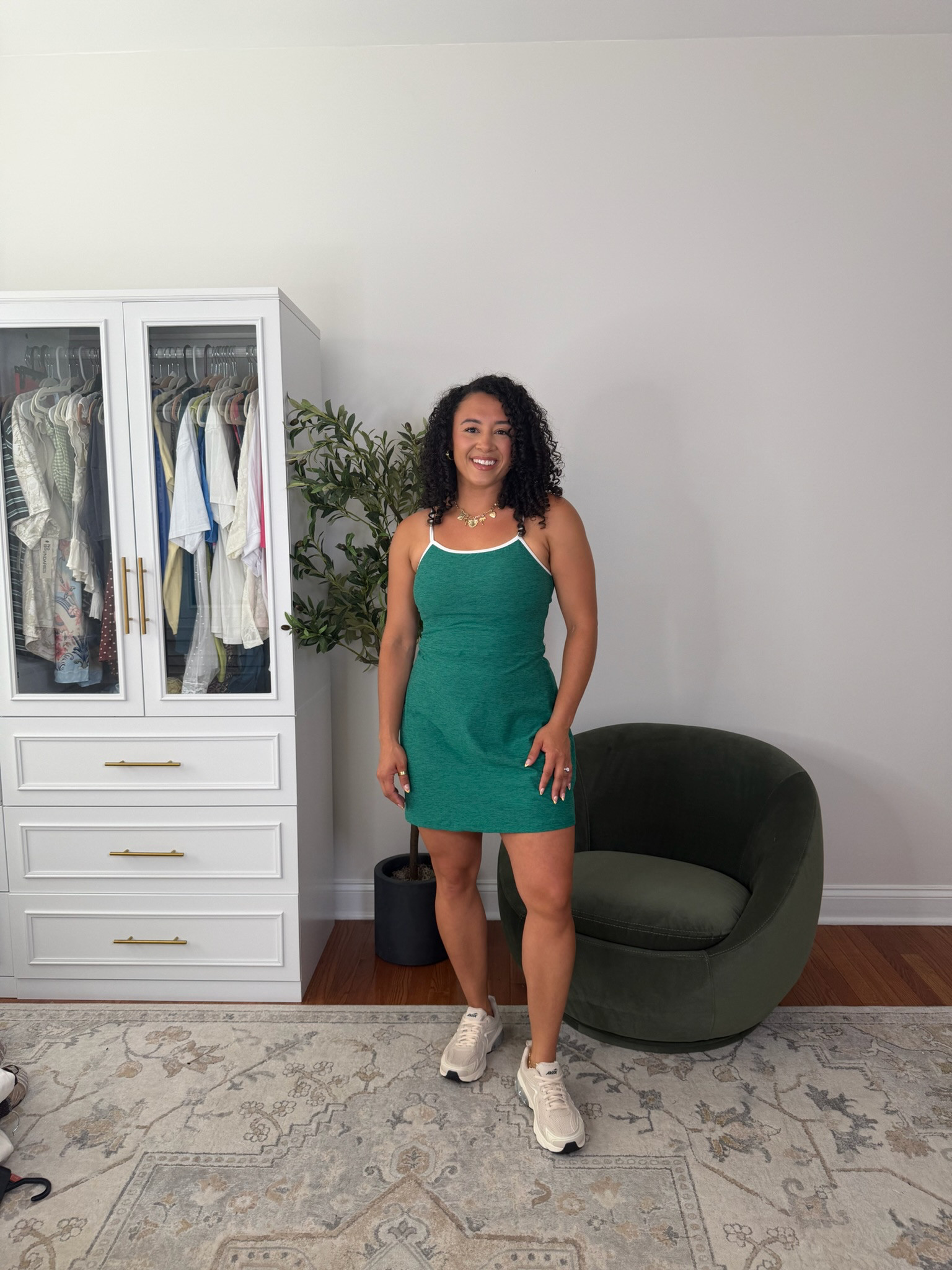 Found a new tennis dress at Walmart that has shorts underneath. I love this green and the material is sooo soft. 

 #LTKgrwm #LTKootd #LTKmomlife