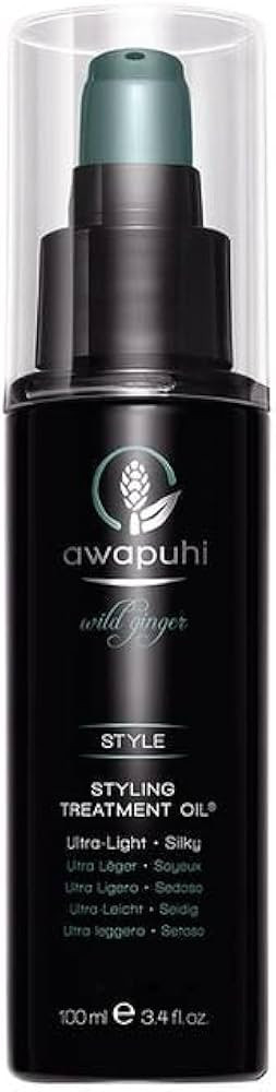 Paul Mitchell Awapuhi Wild Ginger Styling Treatment Oil, Dry-Touch, Leave-In Formula, For All Hai... | Amazon (US)