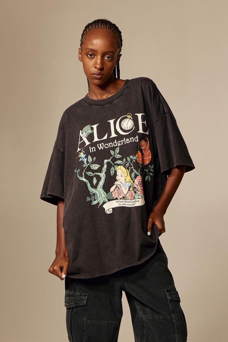 Oversized Printed T-shirt | H&M (US + CA)