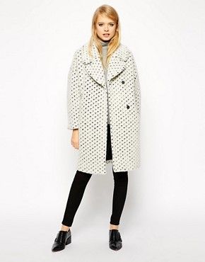 ASOS Coat With Cocoon Fit In Texture | ASOS UK