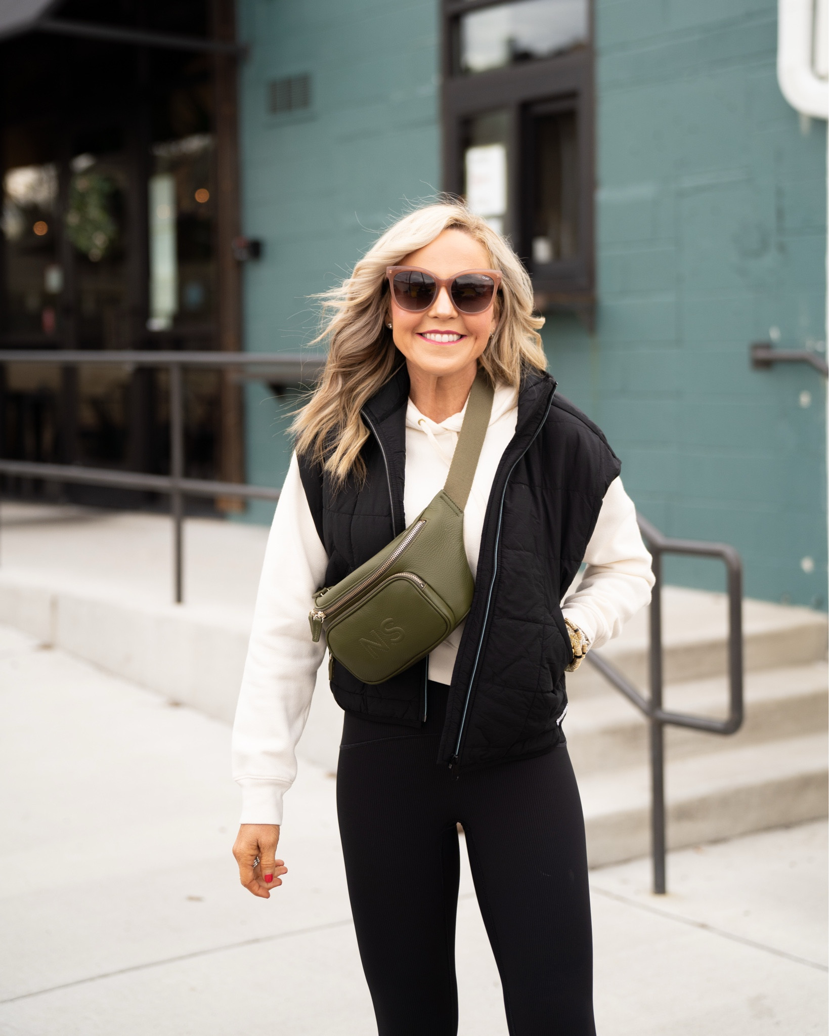 You came in with a breeze… on Sunday morning!! feeling the frosty morning coolness and feeling my latest @freepeople staples too! wearing XS in vest and leggings, small in pullover • 

#LTKSeasonal #LTKStyleTip #LTKOver40