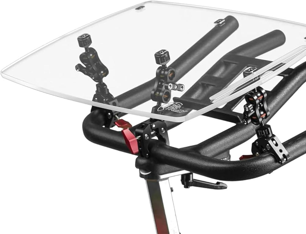 TFD Acrylic Holder Bike Tray - Universal Laptop Tray Holder - Adjustable Laptop Stand for Exercis... | Amazon (US)