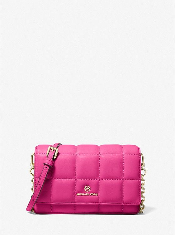 Small Quilted Leather Smartphone Crossbody Bag | Michael Kors (UK)