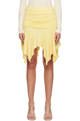 Yellow Disco Miniskirt | SSENSE
