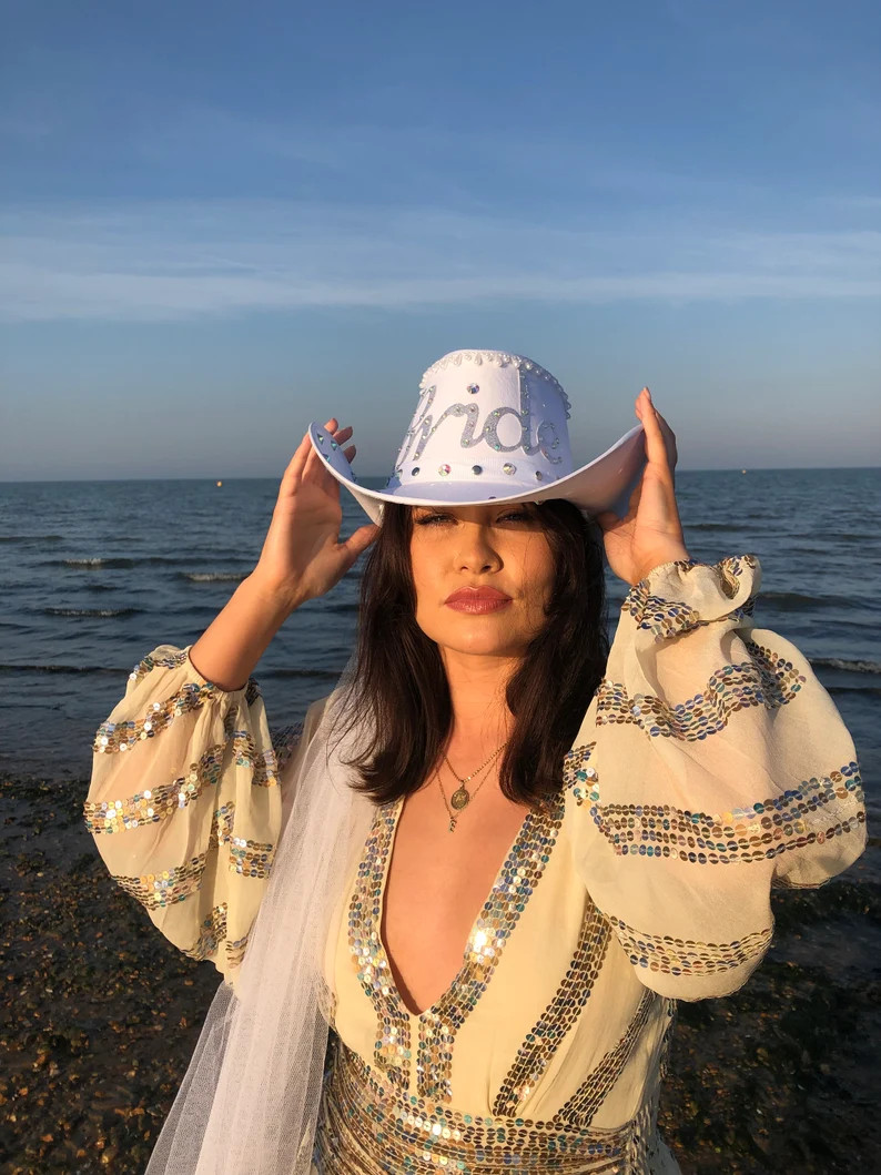 Bride To Be Cowboy Hat • Bridal Accessories • Hen Hat • Hen Party Hat • Bride Cowboy Hat ... | Etsy (US)