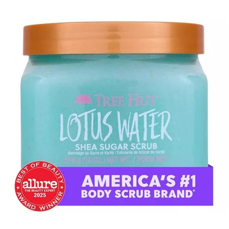 Tree Hut Lotus Water Shea Sugar Body Scrub, 18 oz | Walmart (US)