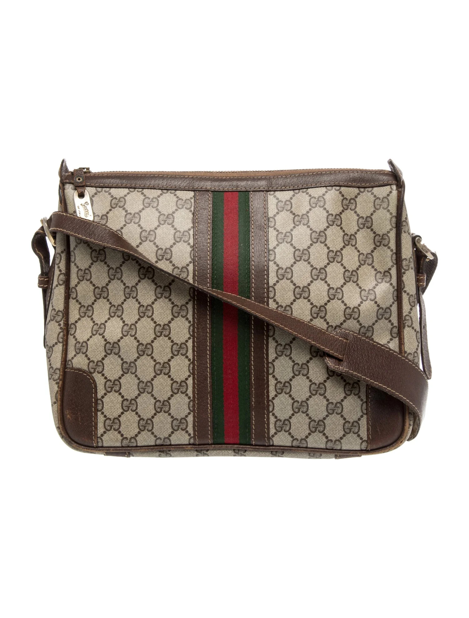 Gucci GG Supreme Shoulder Bag Vintage | The RealReal