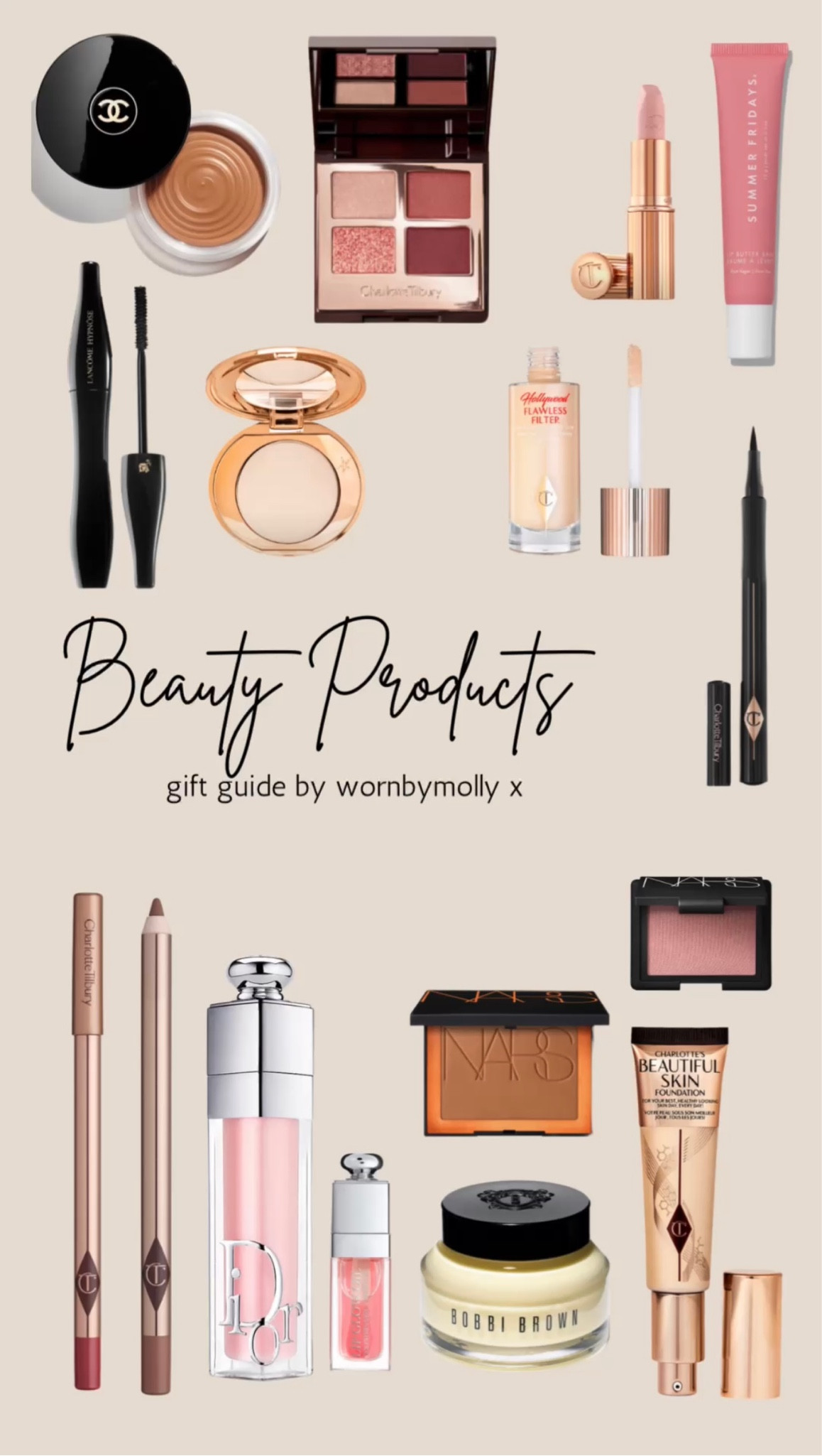 Beauty products gift guide for Christmas. 

All of these products are ones I use everyday and re purchase over and over and would highly recommend 🫶🏼

 #beautyproducts #makeup 

#LTKbeauty #LTKGiftGuide
